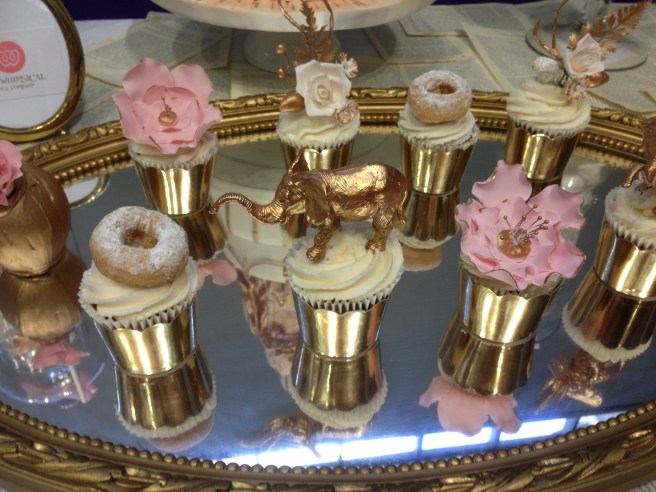 Vintage rose dessert table