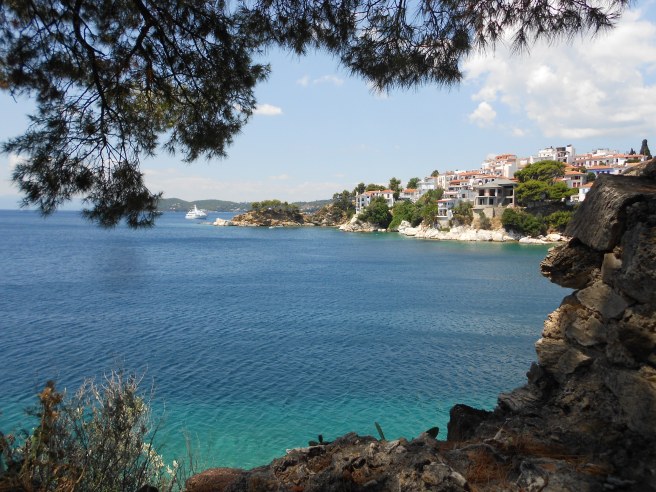 Skiathos town view
