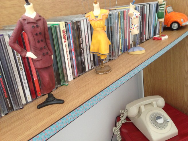 Washi tape furniture trim