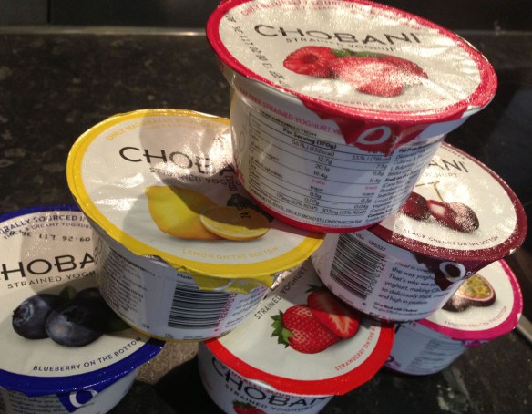 Chobani yoghurts