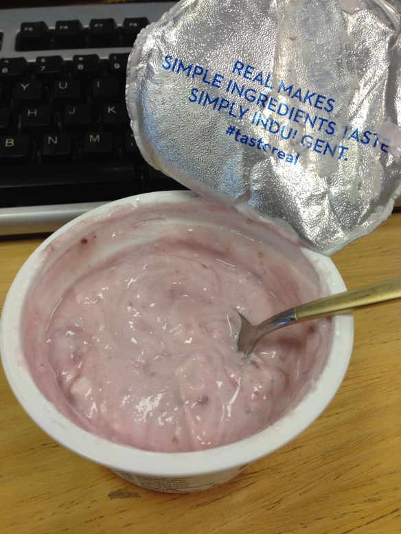 Raspberry yoghurt