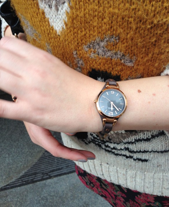 Fossil watch rose gold