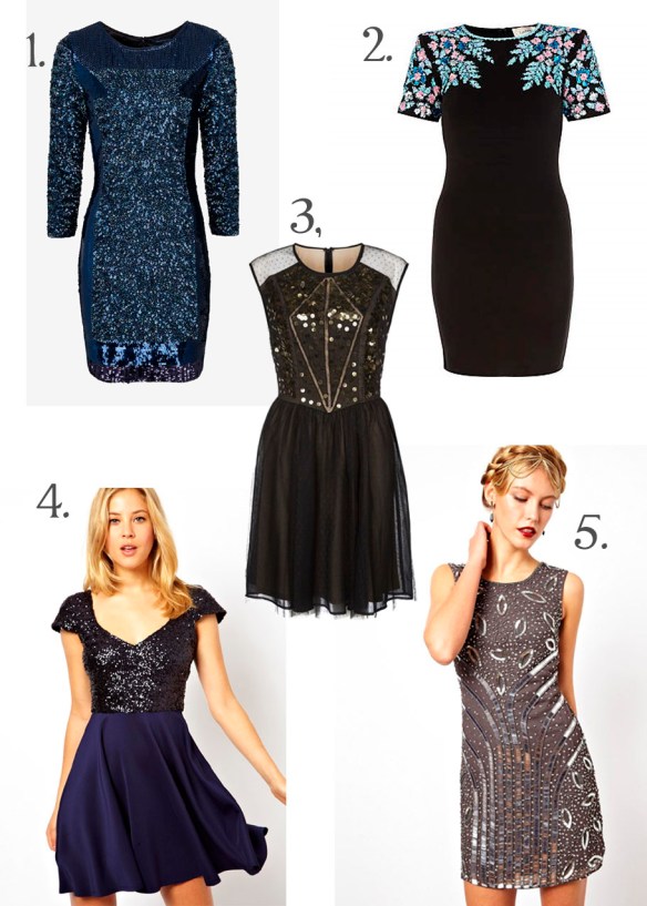 sequin party dresses