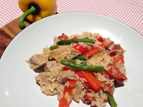 healthy pork and rice dish