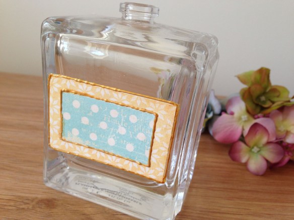 Upcycled perfume bottle