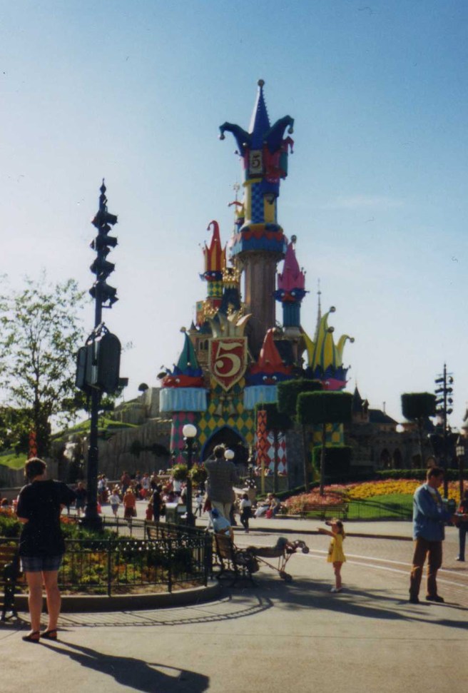Disneyland Paris castle 5th anniversary