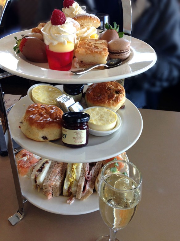 Champagne afternoon tea