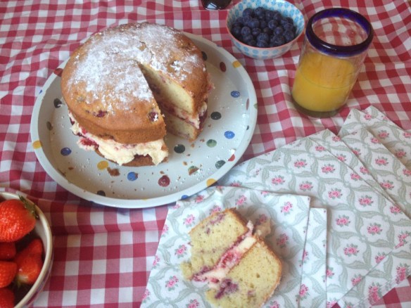 raspberry ripple cake