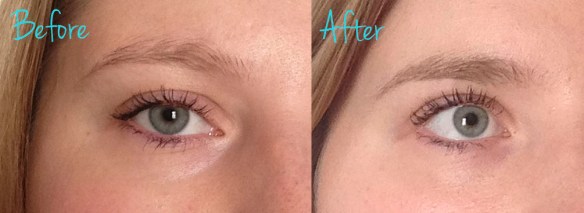 defining blonde eyebrows