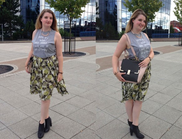 how to wear a slogan tee