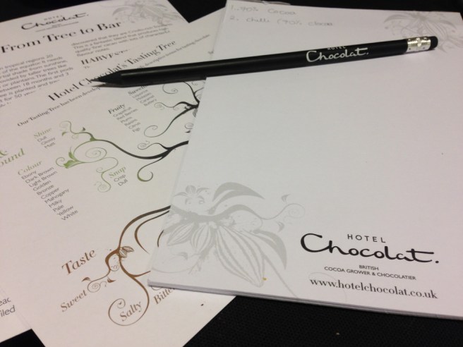 Hotel Chocolat chocolate tasting adventure
