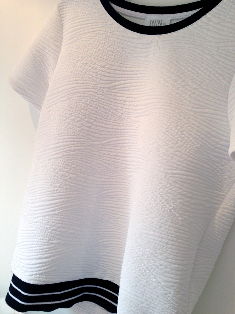 sports luxe textured tee