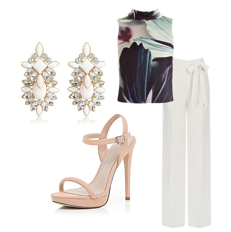 Wedding outfit with trousers