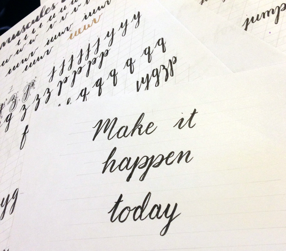 Beginner brush calligraphy Manchester