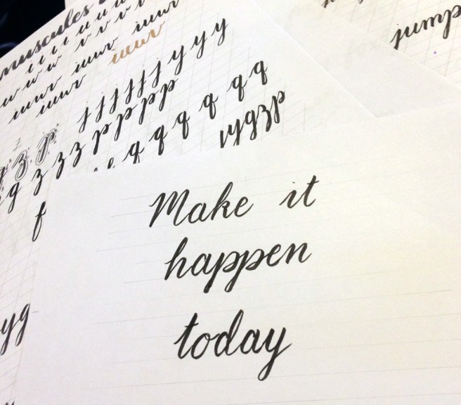 Beginner brush calligraphy Manchester