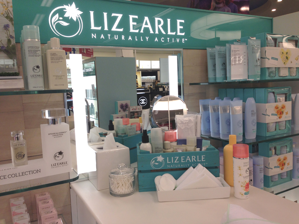 Liz Earle counter