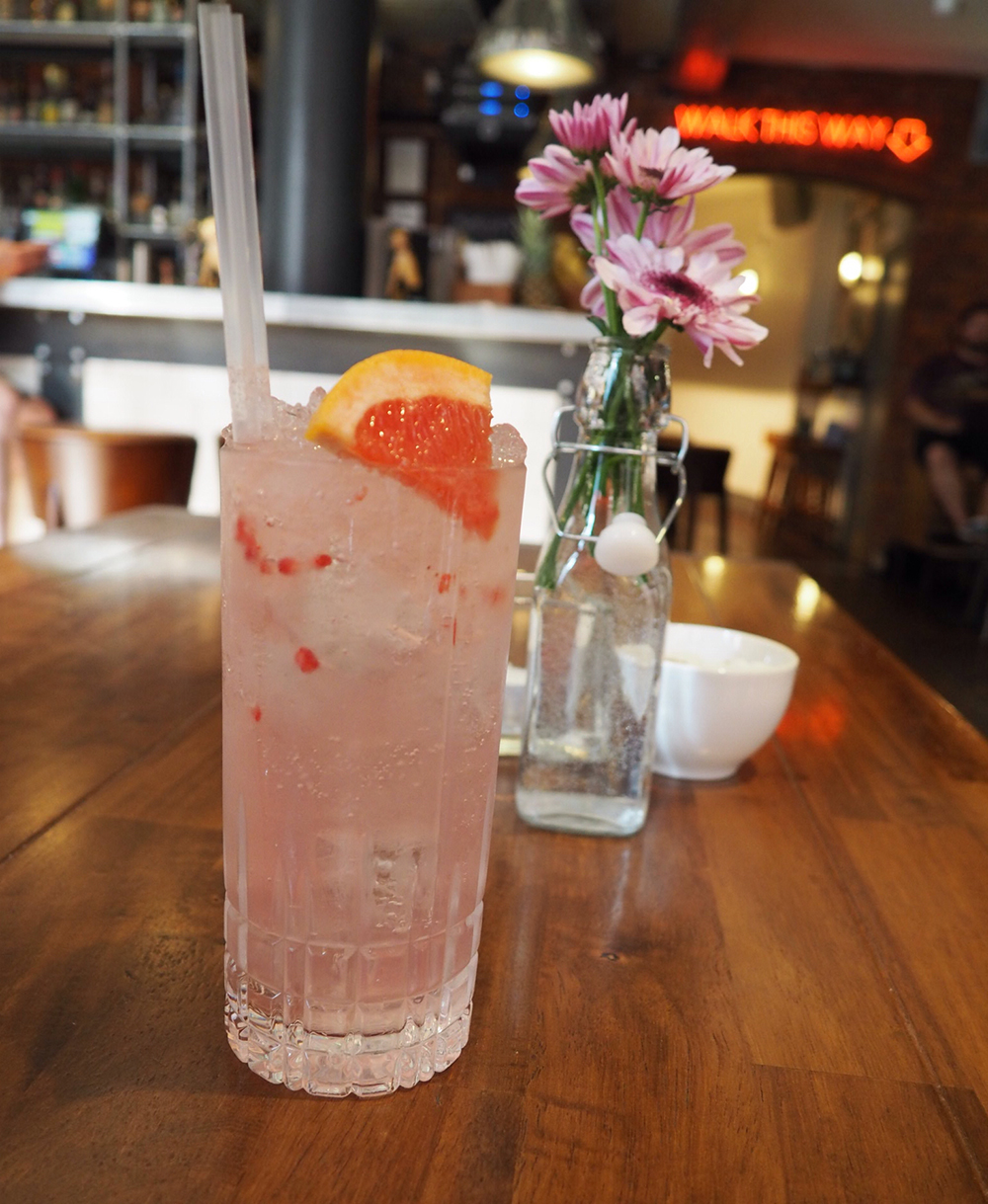 The Long Pink Stick gin cocktail