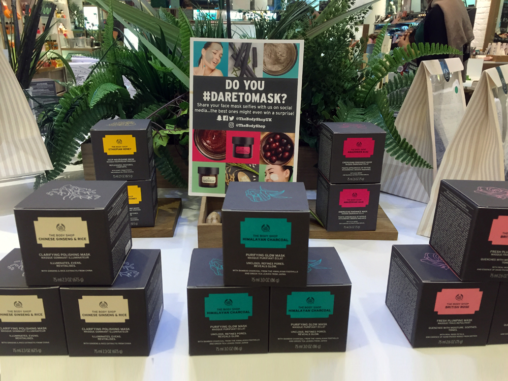 Body Shop superfood face masks