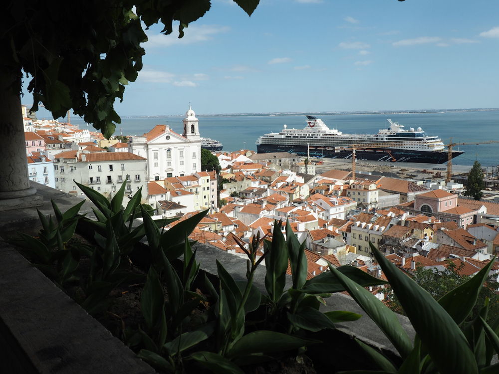 Lisbon Alfama district view
