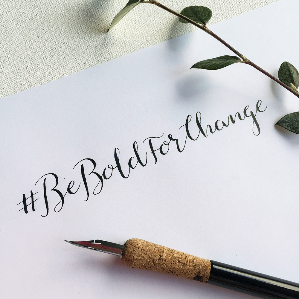 #BeBoldForChange