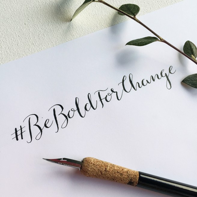 #BeBoldForChange