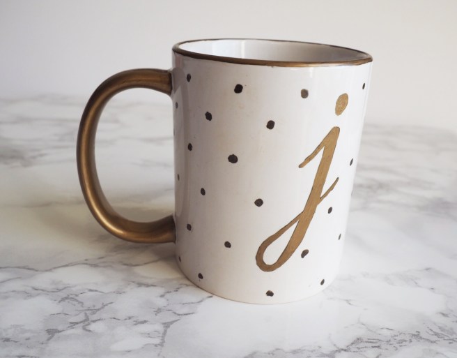 Monogram sharpie mug