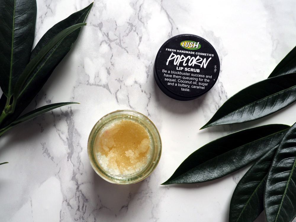 Lush popcorn lip scrub