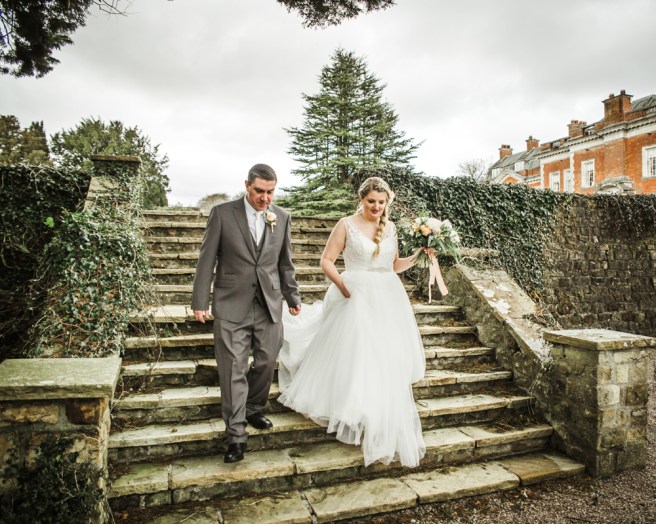 Eaves Hall grounds wedding