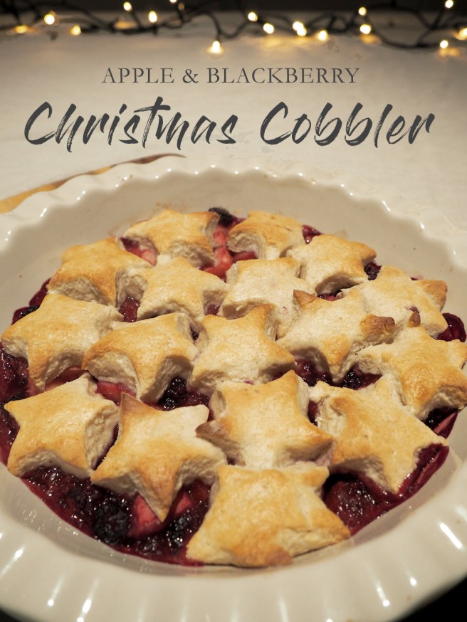 Apple and Blackberry Christmas cobbler recipe