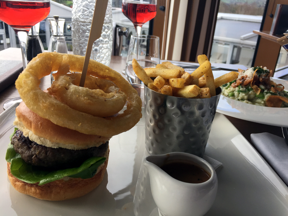 Spa Burger and fries