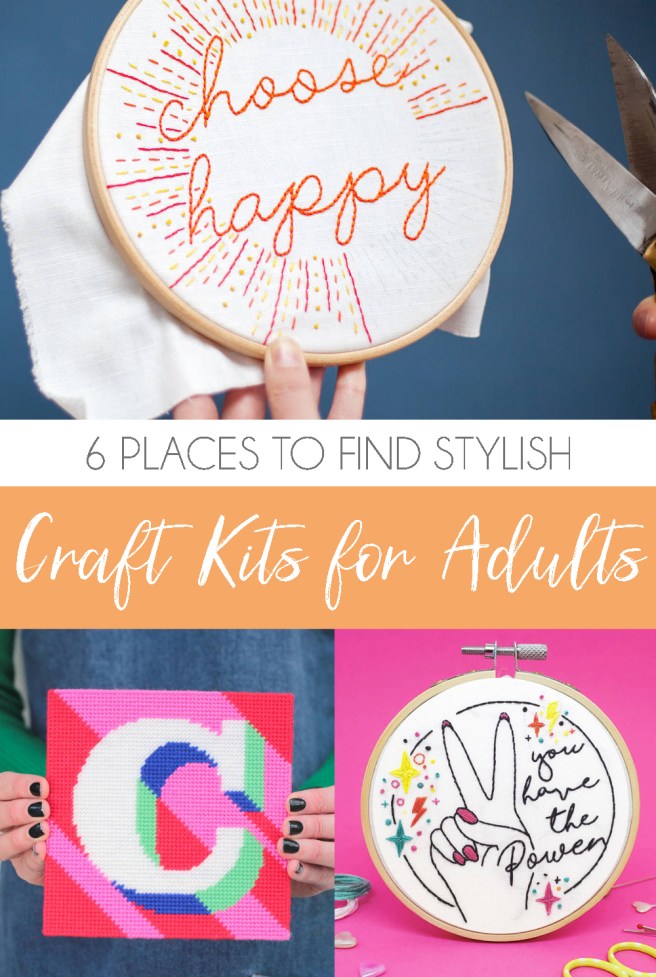 Contemporary craft kits for adults