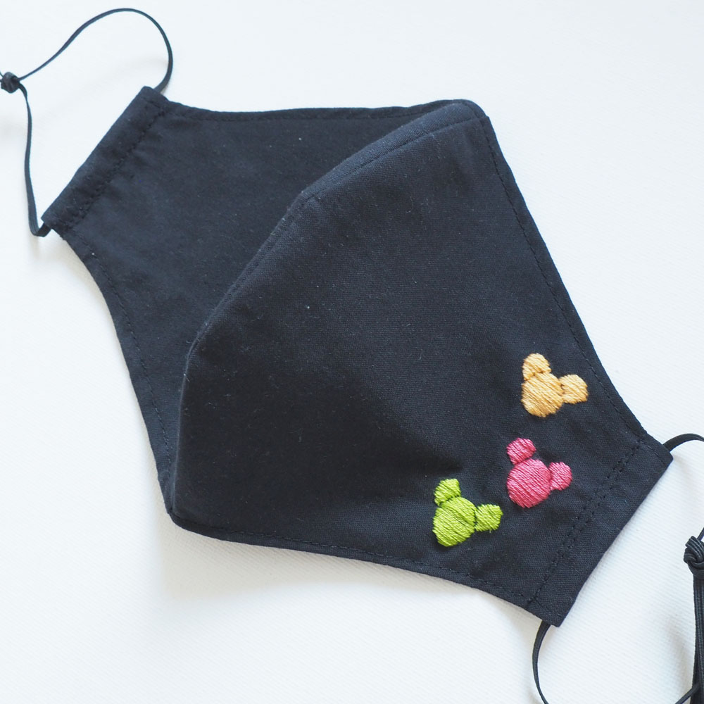 Embroidered Disney face mask