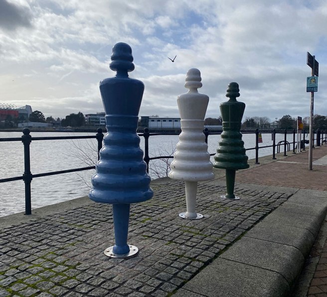 Salford Quays Factory Girls Sculpture