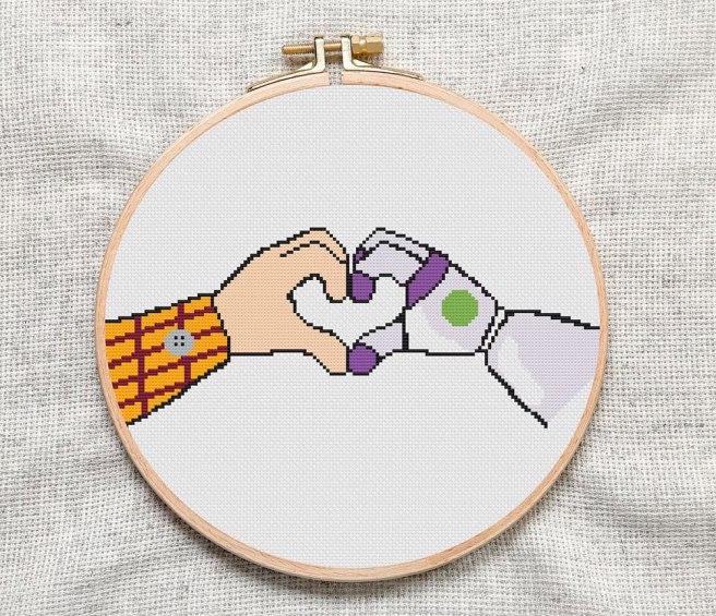 Buzz and Woody Cross Stitch