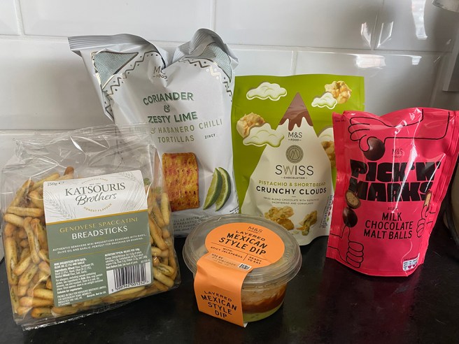 M&S picky bits and snacks