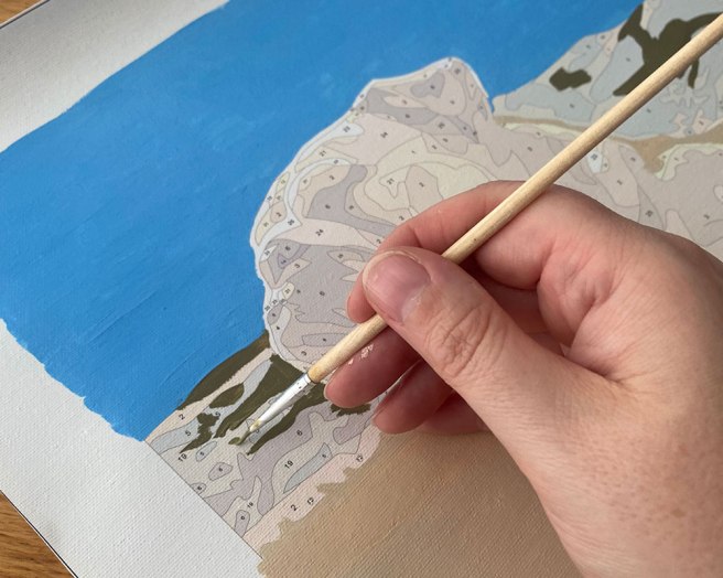 Personalised paint by number gift set