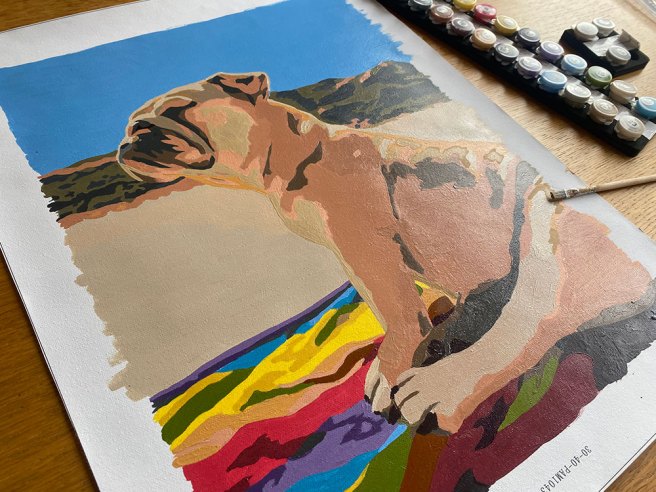 Paint a moment custom paint by numbers kit